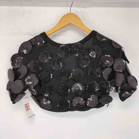 エンポリオアルマーニ EMPORIO ARMANI ドットスパンコールデザインニット ボレロ レディース EUR:38